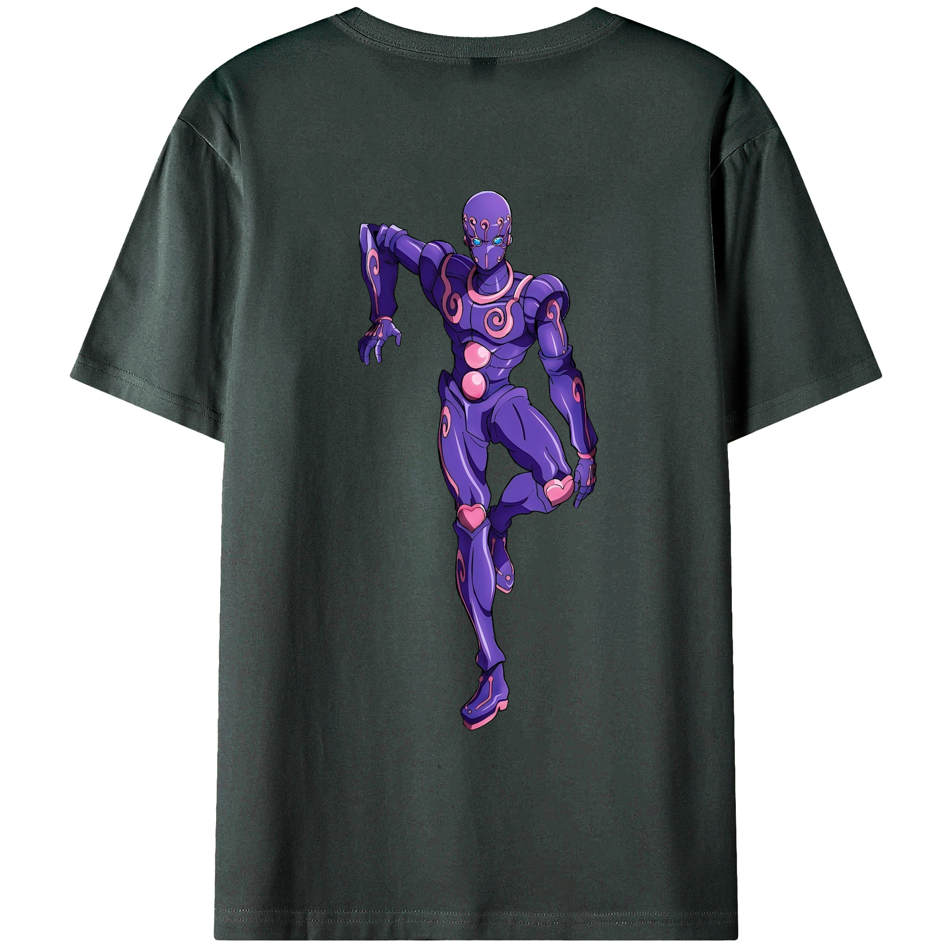 （画像用） ジョジョの奇妙な冒険 JoJo's Bizarre Adventure 綿100％ メンズ半袖Tシャツ（バックプリント） 通気性